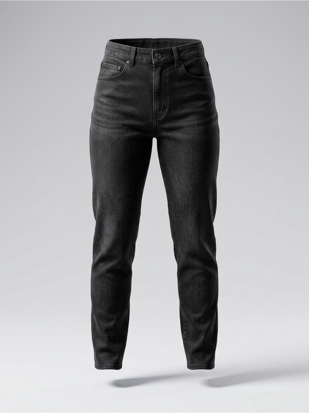 Saint Laurent High-Rise Slim Black Jeans